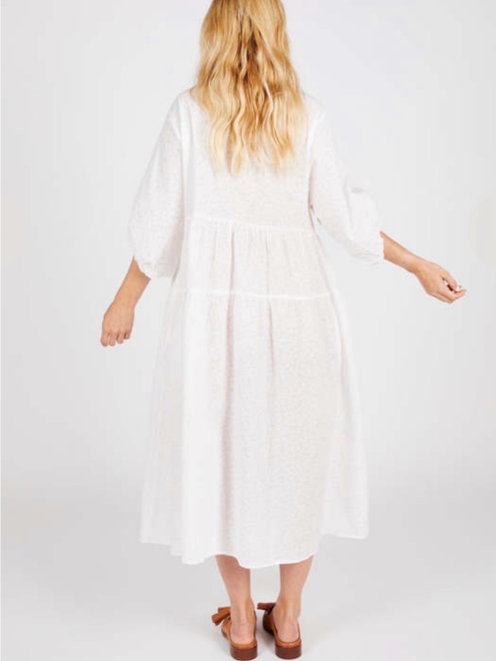 Intentionally Blank Collin Dress from Garmentory Free Size cotton Tiered Dress - Picture 4 of 14